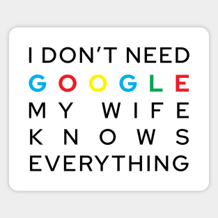 My Wife Knows Everything Magnet